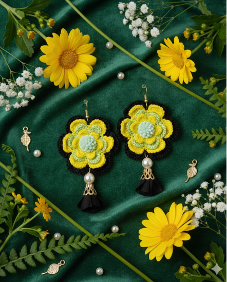 Dizajnové náušnice "Kvetinový ateliér"